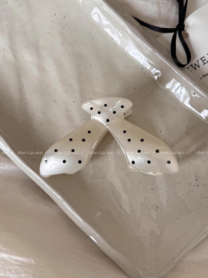 Wave dot v-shaped white [9cm]