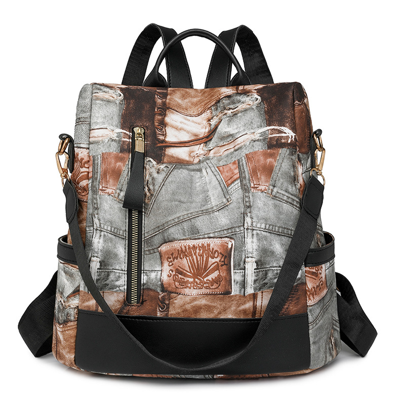 Comercio exterior Amazon nueva mochila antirrobo para mujer PU moda europea y americana viaje al aire libre mochila para mujer de gran capacidad