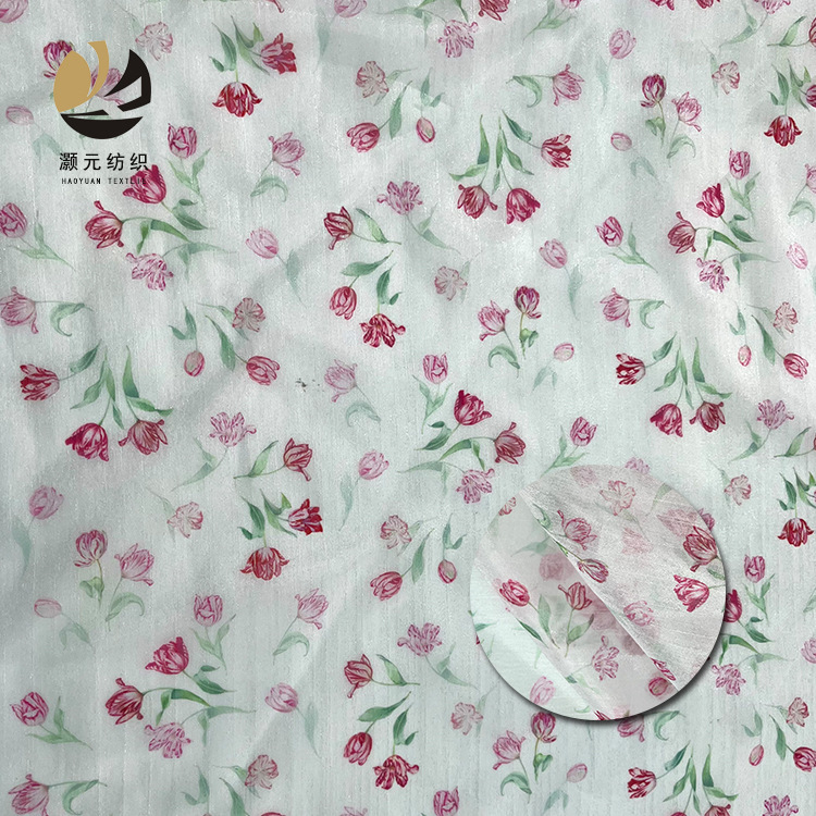Nueva tela de poliéster de poliéster tela de tela de tela de tela de primavera y verano ropa de mujer ropa infantil primavera y verano tela impresa