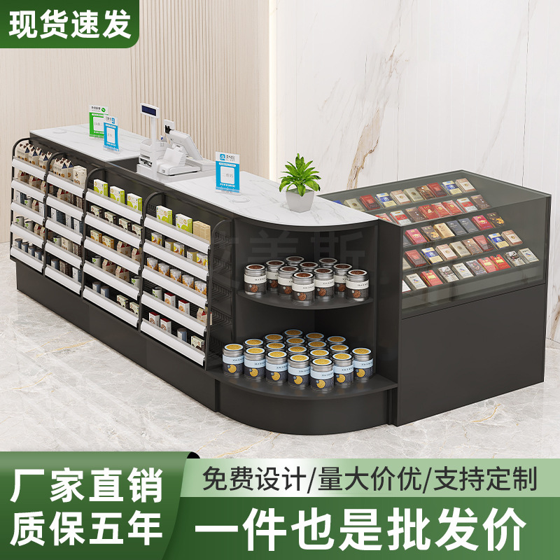 Supermercado cajero de cigarrillos tienda de conveniencia estante de exhibición tienda de venta especial mesa de bar pequeño mostrador de esquina