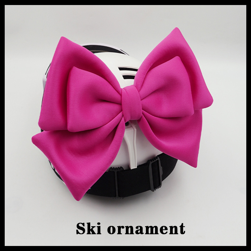 Ski Helmet Detachable Decoration Bow Motorcycle Universal Helmet Accessories