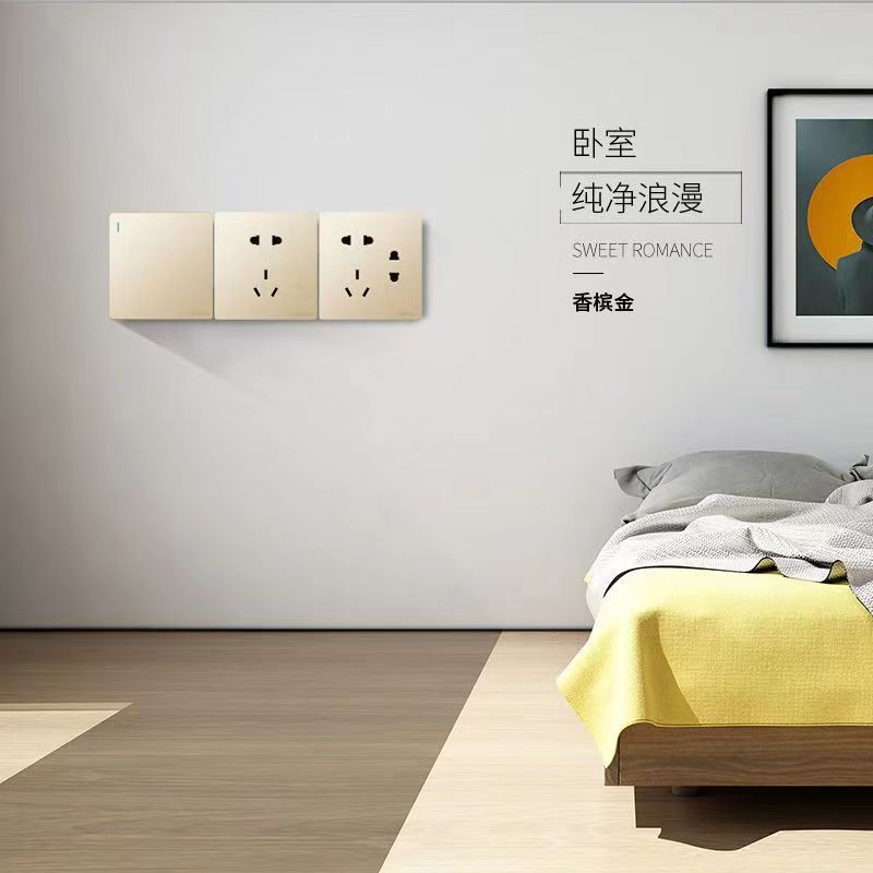 Factory Direct Selling Home Switch Engineering Switch Wall Outlet Home Switch Outlet Multi-Gang Switch Outlet