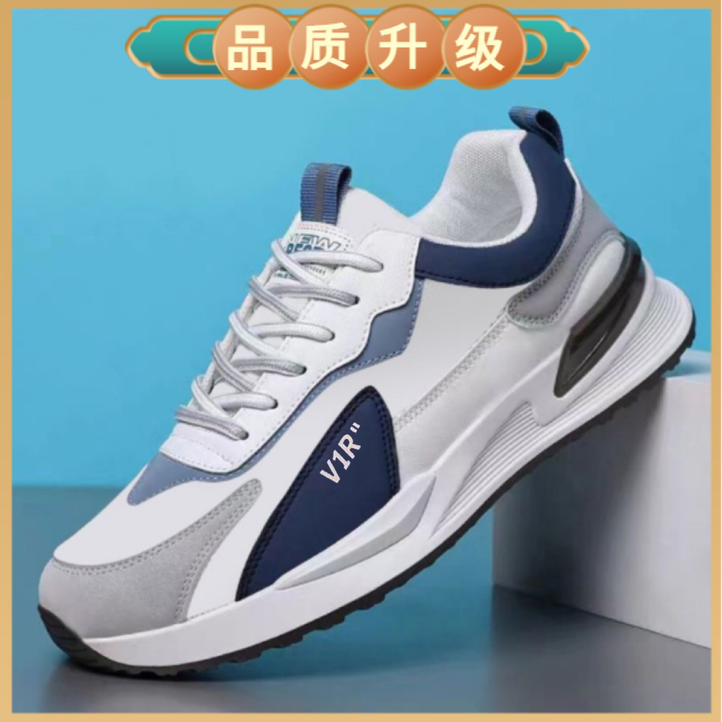 Zapatos deportivos de moda nueva moda zapatos casuales de cuero transpirables zapatos de correr cómodos zapatos de hombre con suela suave