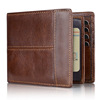 Capacious short leather wallet, wholesale