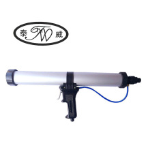 力强泰威白色气动软胶枪600ML调节气压可快速排气停胶