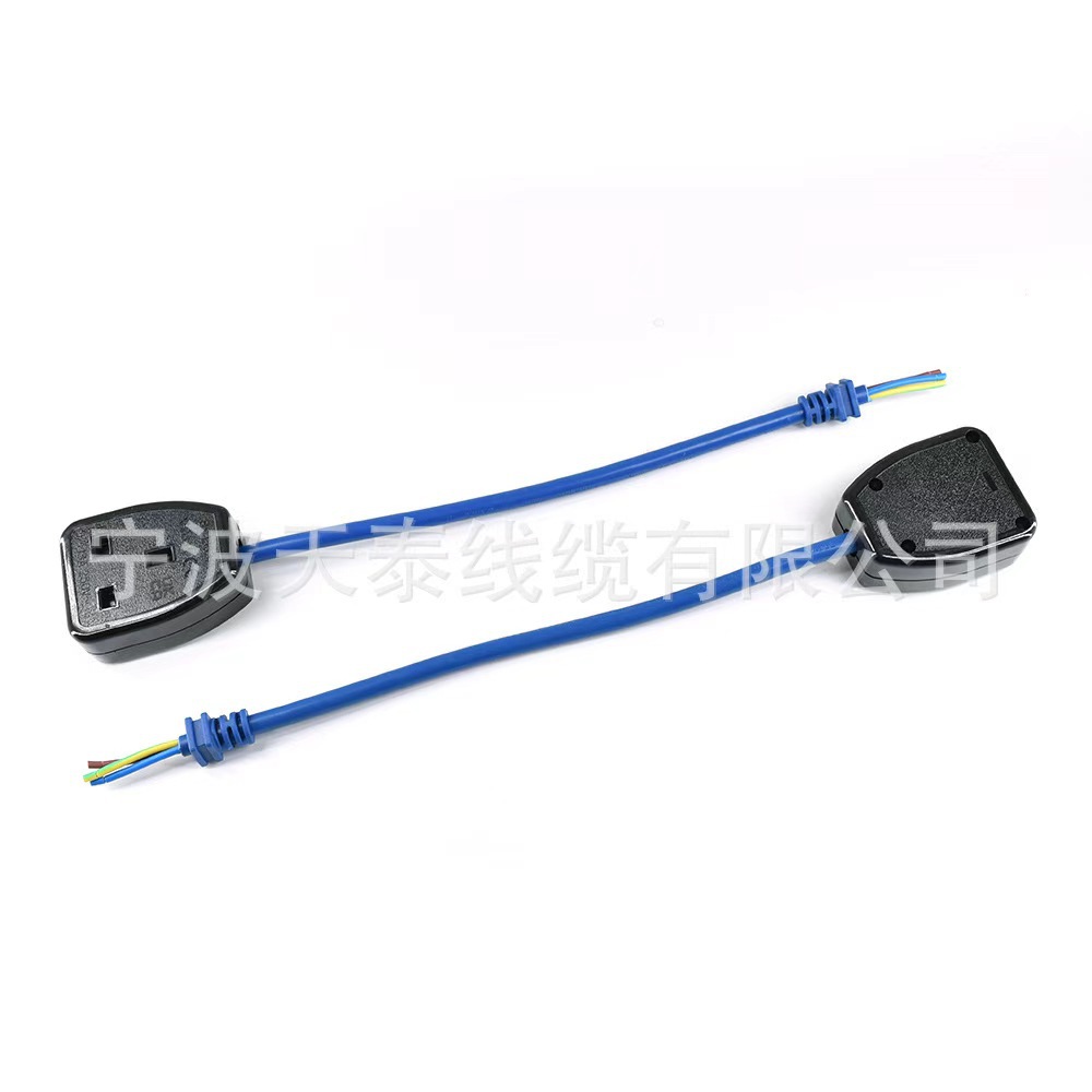 厂家直供 英标装配插头插座电源线 英规组装式英国装配延长线