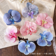 仿真3D胶片蝴蝶兰花头 花瓣花朵配件头饰发夹diy手工婚庆礼装饰