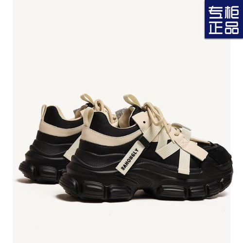 New Women's Shoes, Mid-High Heel, High-End Korean Campus Style, 2024 Spring New Mesh Surface Breathable Trendy Women's Shoes