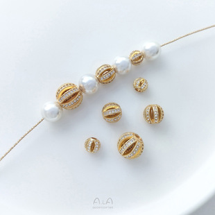 ��ɫ14K�����Ϲ���΢��ʯ�U����������diy�����Ʒ���������