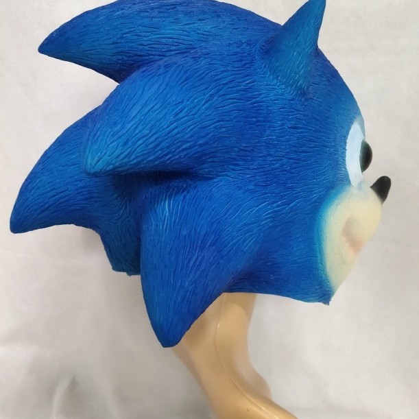 アマゾンSonicハリネズミソニックラテックス頭カバーマスクスピード小道具ネズミ漫画マスコット|undefined