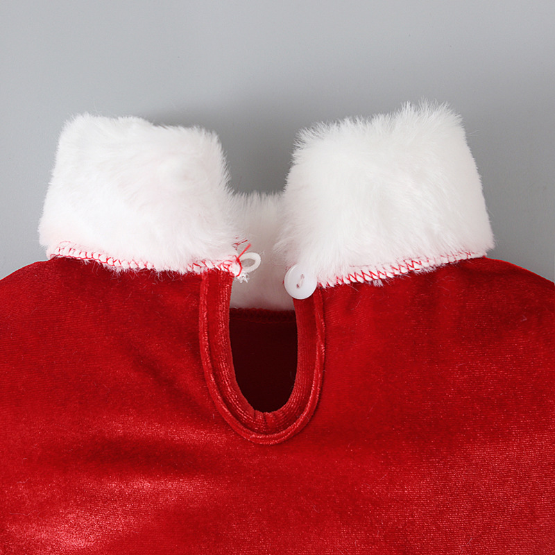 Navidad Moda Color Sólido Lentejuelas Poliéster Vestidos Para Niñas display picture 4