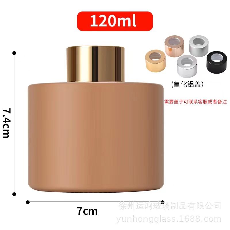 En stock botella de aromaterapia botella vacía taza de cera color botella cilíndrica color de ratán fragancia esmerilada botella vacía botella de perfume sin fuego