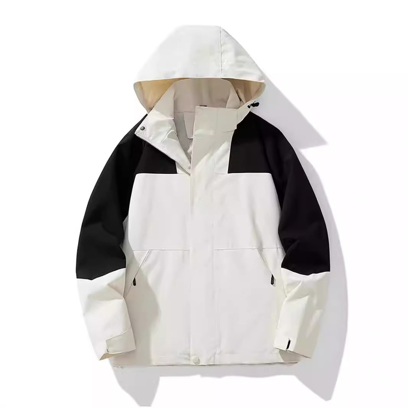 Men's and Women's Jacket New Spring and Autumn Casual Hooded Outdoor Mountaineering Sportswear Couple Youth Jacket Trendy