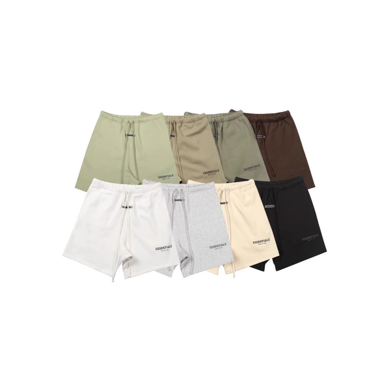 FOG double thread ESSENTIALS reflective embroidery sports beach pants men's and women's all-match casual loose spring and summer shorts