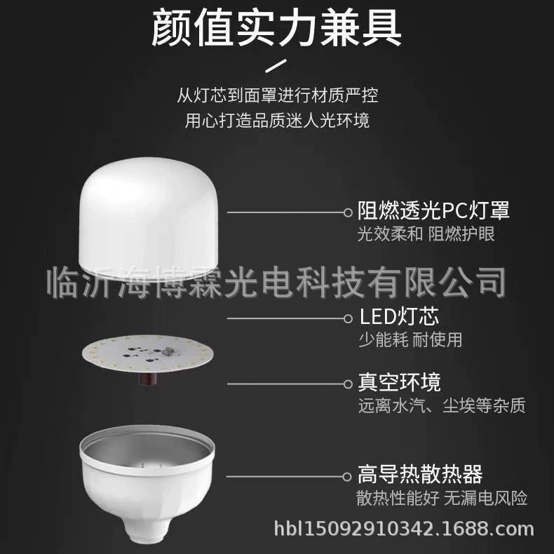 LED lights, energy-saving bulb, industrial lamp socket, with screw socket, high power