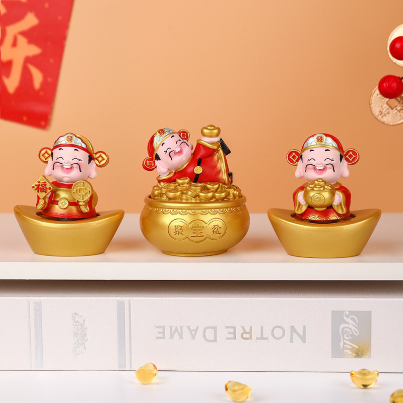 好运财神转发财创意可爱摆件财神办公室桌面装饰盲盒公仔喜庆礼物|undefined
