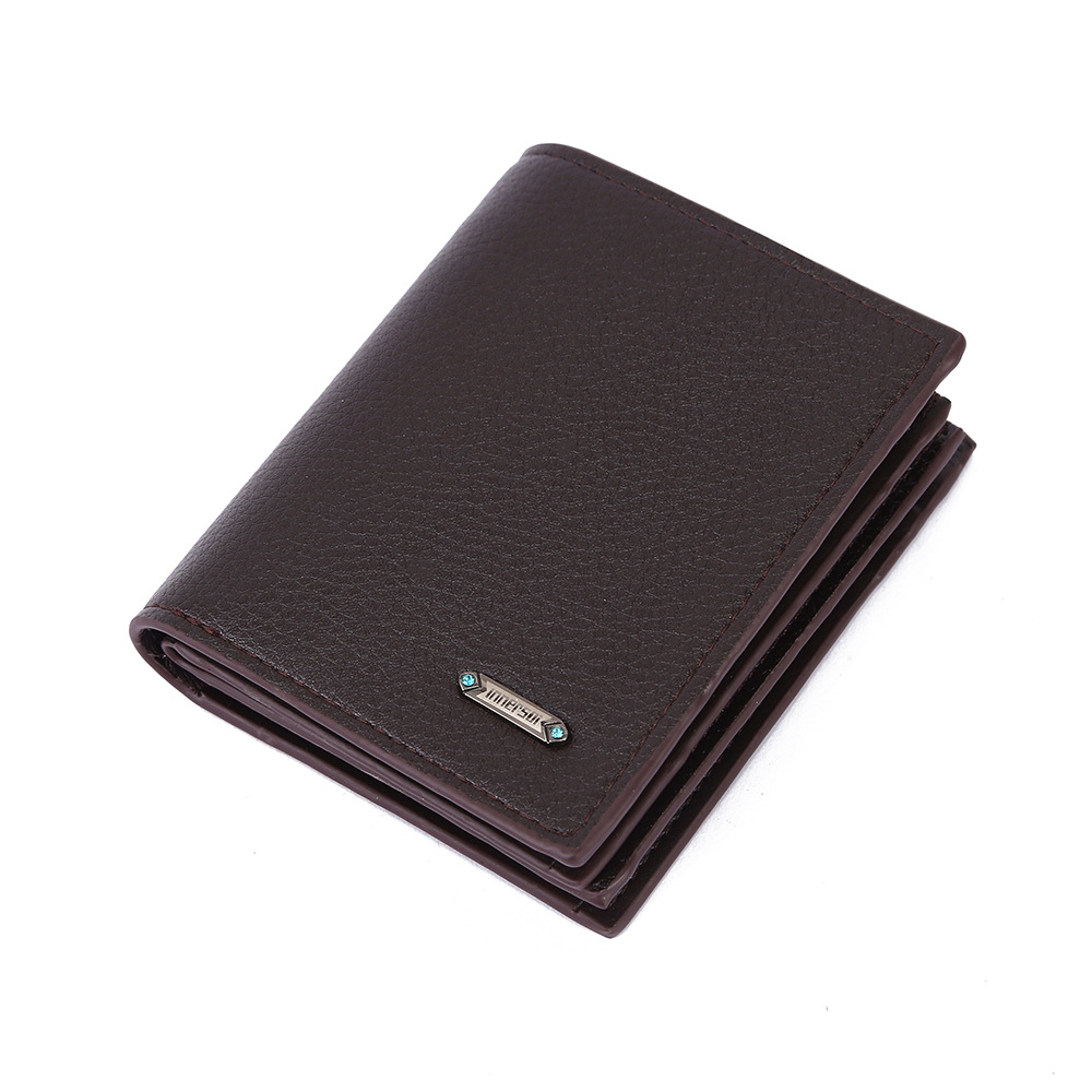 Men's Solid Color Pu Leather Open Small Wallets display picture 2