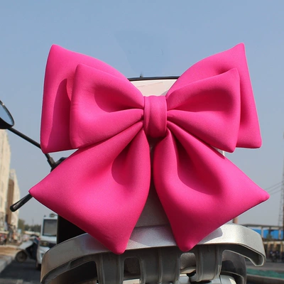 Mo man — Motosiklet dəbilqələri - free-size-bright-rose-bow-double-layer
