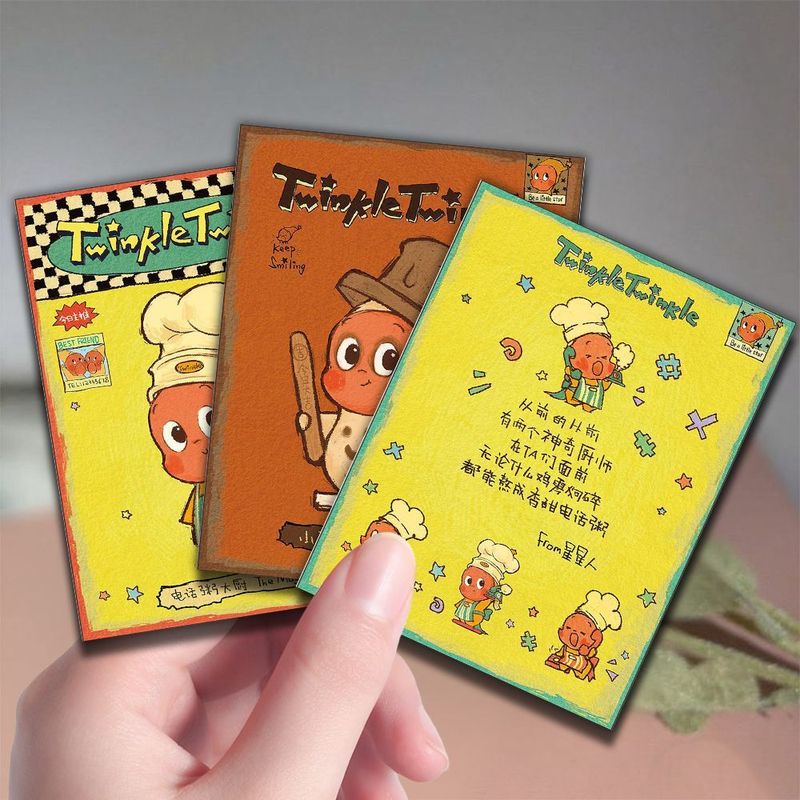 48张ins风治愈系TwinkleTwinkle星星人卡片语录ppmt周边收藏卡纸|undefined
