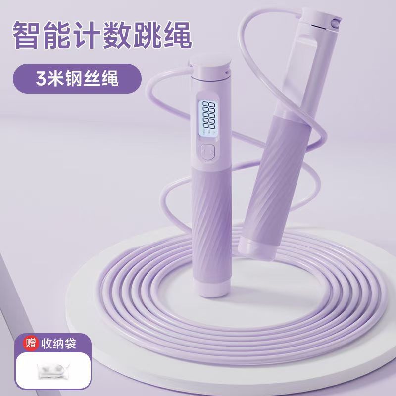 철제 무게를 지닌 강선 장로프 [LED 계수 스크린] - 보라색