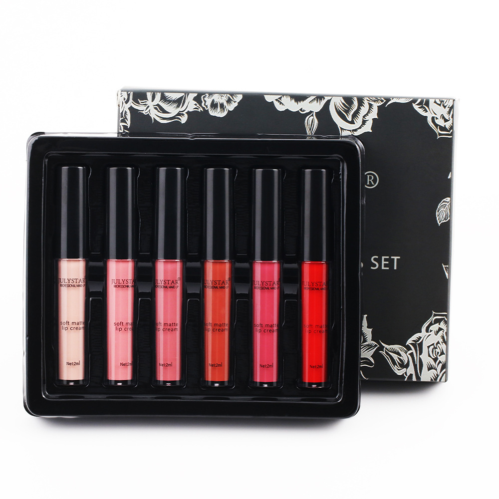 Fashion Popular Multi -colored Student Matte Lip Gloss Set display picture 3