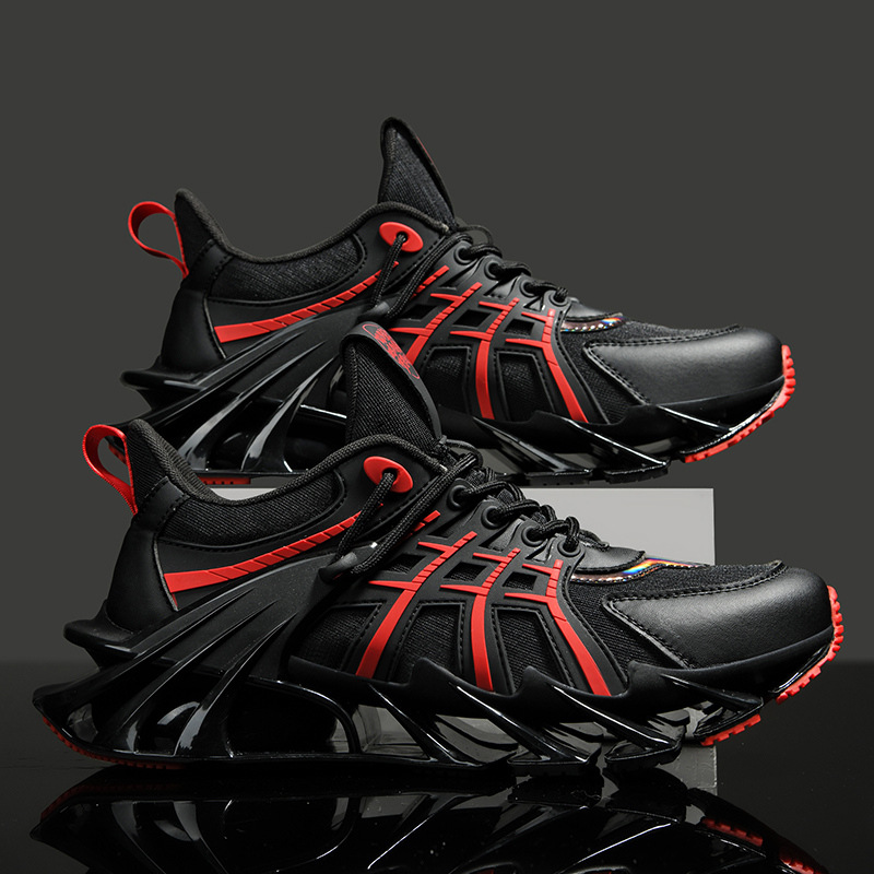 Modas clásicas de cuatro estaciones Blade Running Shoes de alta resistencia al desgaste, zapatos de correr de hombre respirables