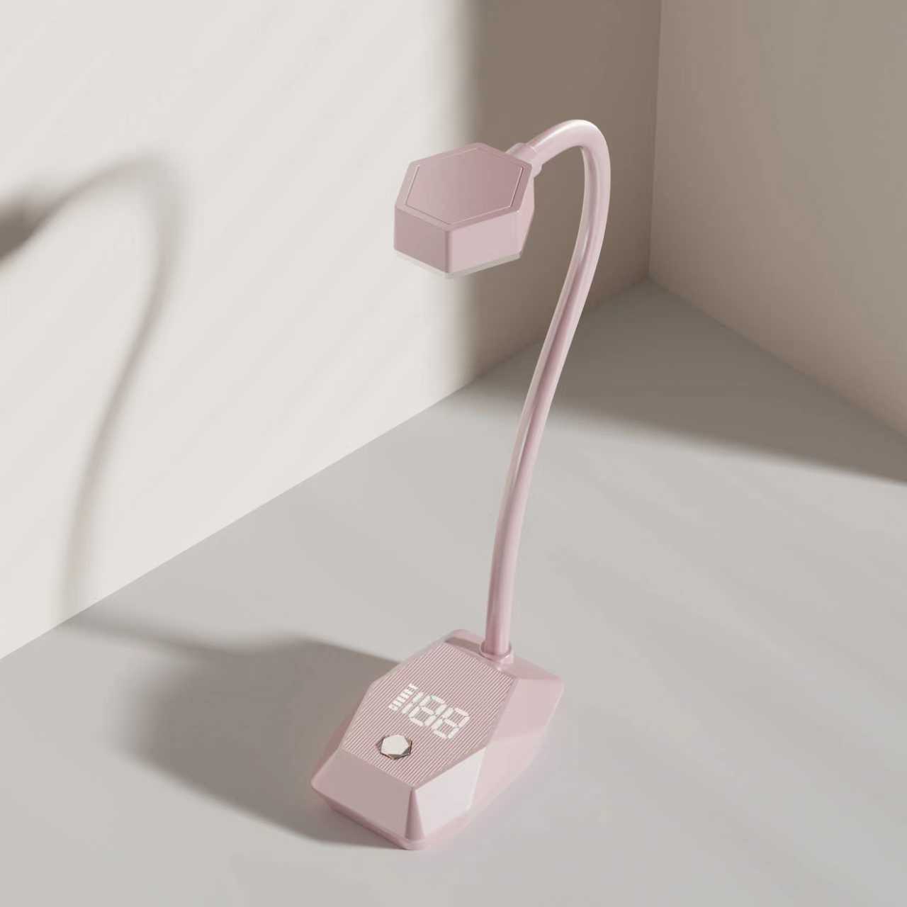 JIMDOA personalizado transfronterizo inteligente LED manicure máquina de fototerapia de inducción de escritorio lámpara de horneado no mano negra perla de diamante