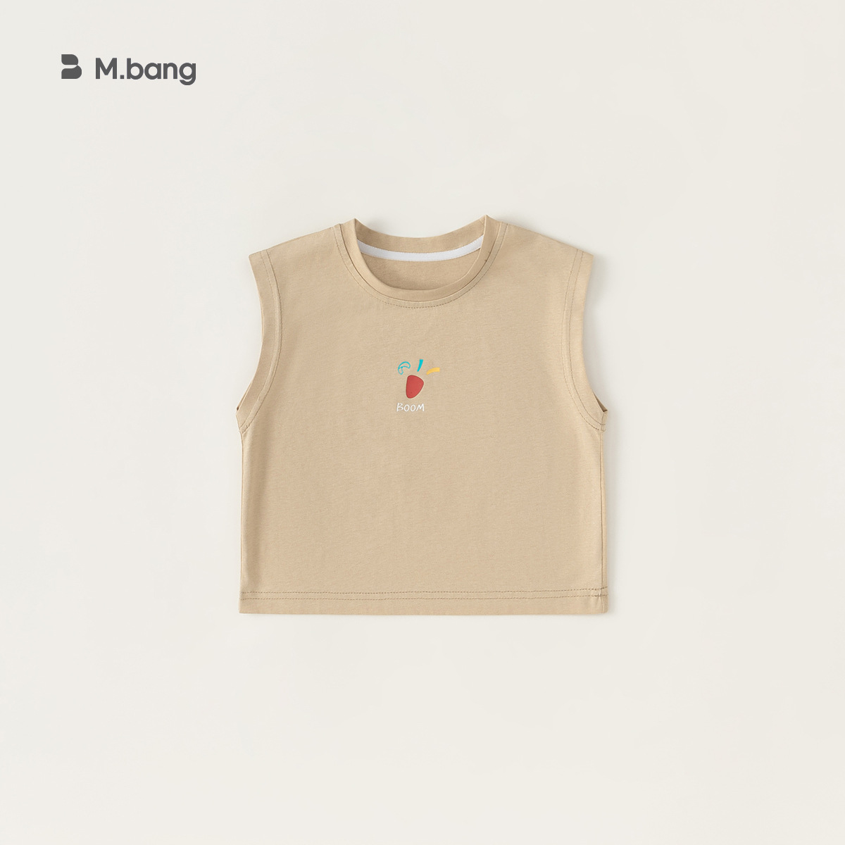 Chaleco para niños verano niñas color sólido camisola casual bebé sin mangas camiseta top XY24035