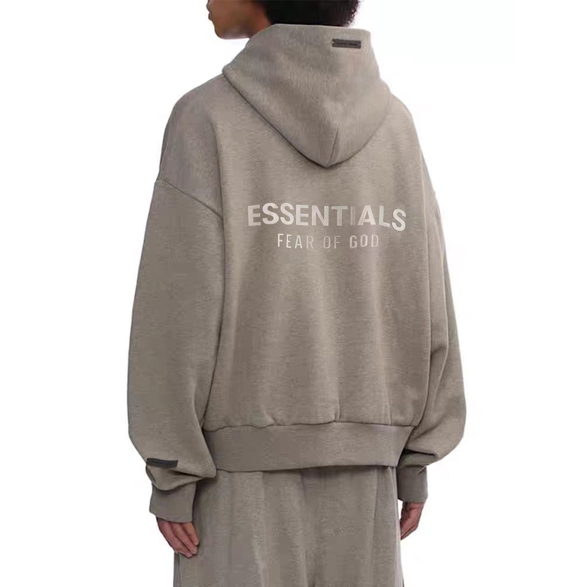 Temporada 8 Nueva ESSENTIALS ZONE suéter pareja encapuchada marca de moda suelta alta calle con terciero