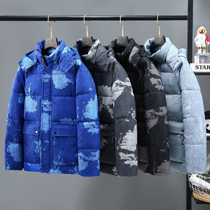 Férfi ruházat Plus size pamut pamut dzseki férfiaknak őszi és téli vastagított pamut munkaruha trendi meleg pufi dzseki kabát_voghion.com