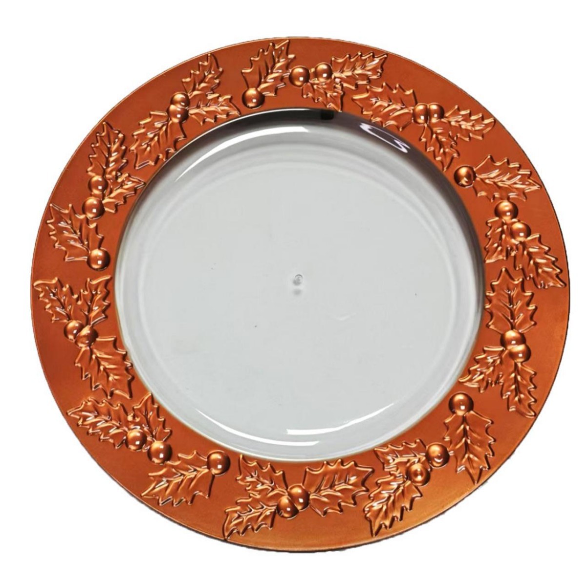 Nórdico de lujo ligero restaurante occidental decoración bandeja transparente de costilla de plato de sopa platos de platos creativos disco