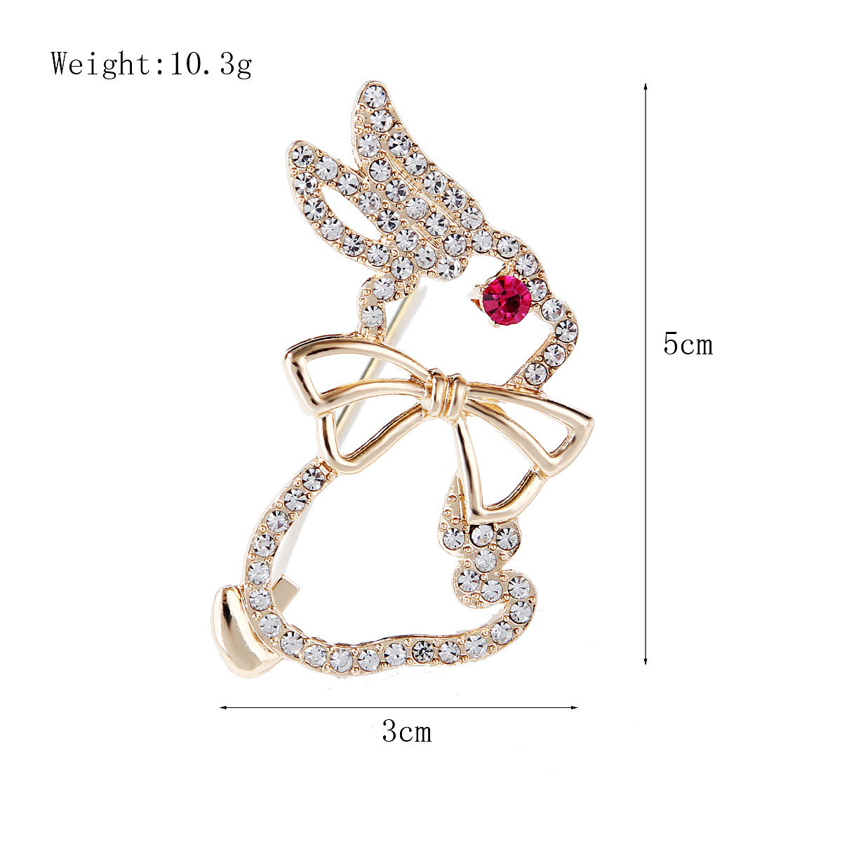 nuova spilla carina con dodici segni zodiacali a forma di coniglio per uomo e donna, spilla leggera e lussuosa con temperamento riempito di diamanti per uomo e donna_voghion.com