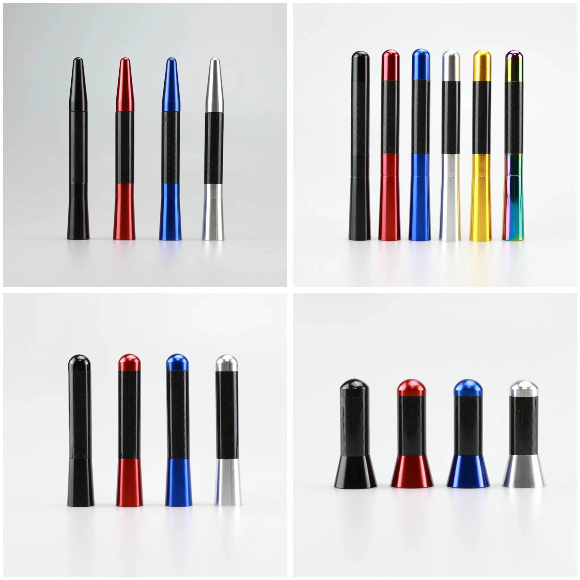 Заводская прямая Автомобильная Модифицированная антенна сигнал металлическая алюминиевая антенна из углеродного волокна Автомобильная радиоантенна