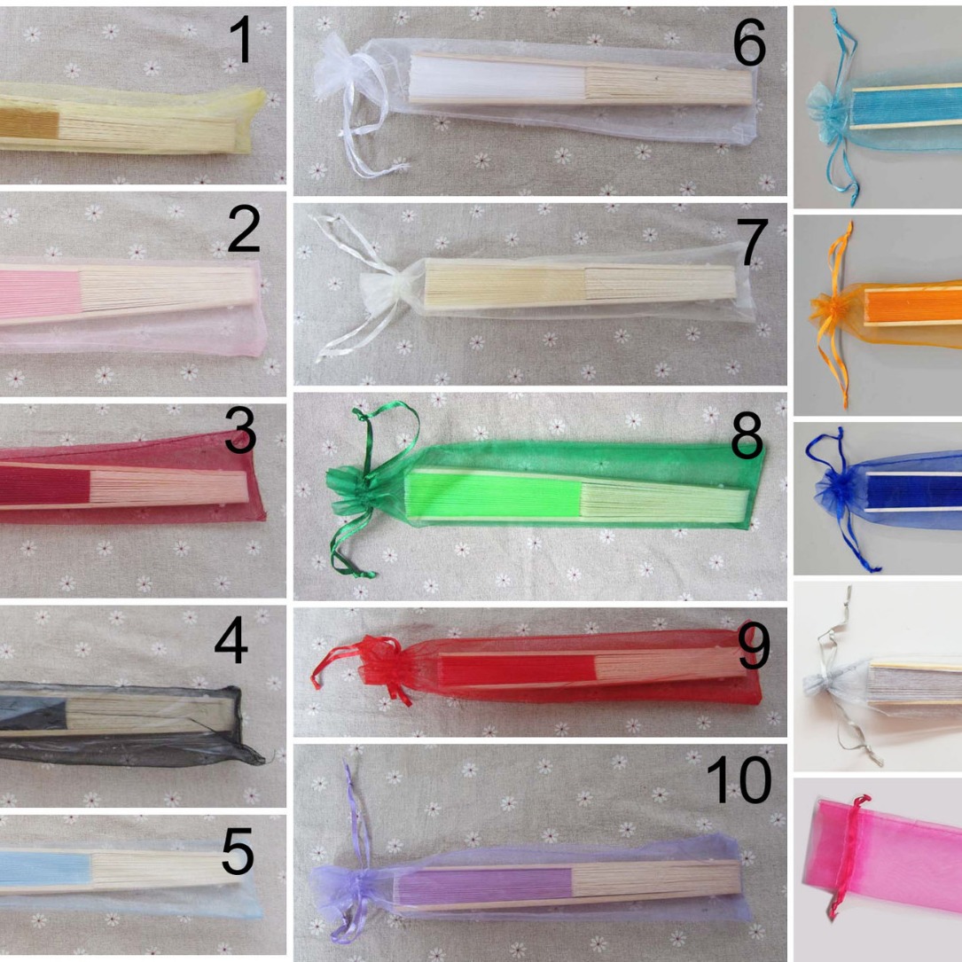 En stock bolsa de hilo de ventilador transfronterizo collar bolsa de hilo 6*25cm bolsa de organza liso