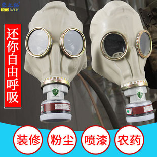 Gas Mask Full Mask Spray Paint Chemical Formaldehyde Pesticide Fire Fighting Army Biochemical Experiment Skin Face Mask Nuclear Radiation Protection