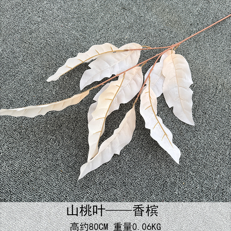 Ángel hoja montaña melocotón hoja artificial flor boda fondo hotel decoración techo camino plomo arreglo floral fila base hoja