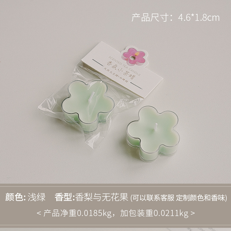 Cera de té de flores de color verde claro (fragancia: pera e higo)