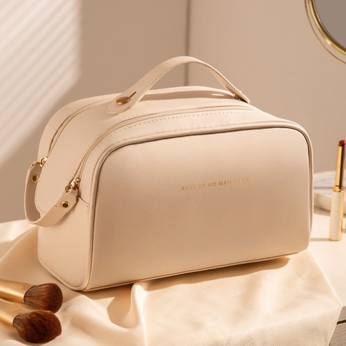 Checkered pillow bag cosmetic bag large capacity ins new internet celebrity travel portable cosmetics wash storage bag