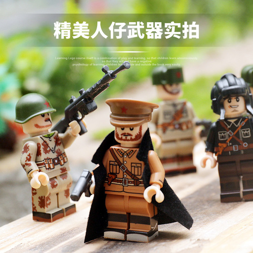 Compatible with Lego Tiger I heavy tank building block model World War II military series assembled small particle toys for boys