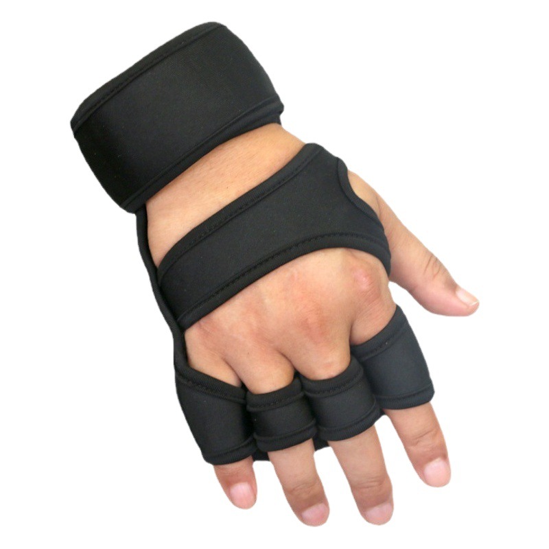 Fitness Weightlifting Gloves, Wrist Guards, Sports Palm Guards, Non-Slip Hand Guards, Wear-Resistant Dumbbells, Men's and Women's Protective Gloves