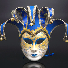 Elegant Italian Mask for Halloween Party, High-end Venetian Style Performance Mask for Ladies