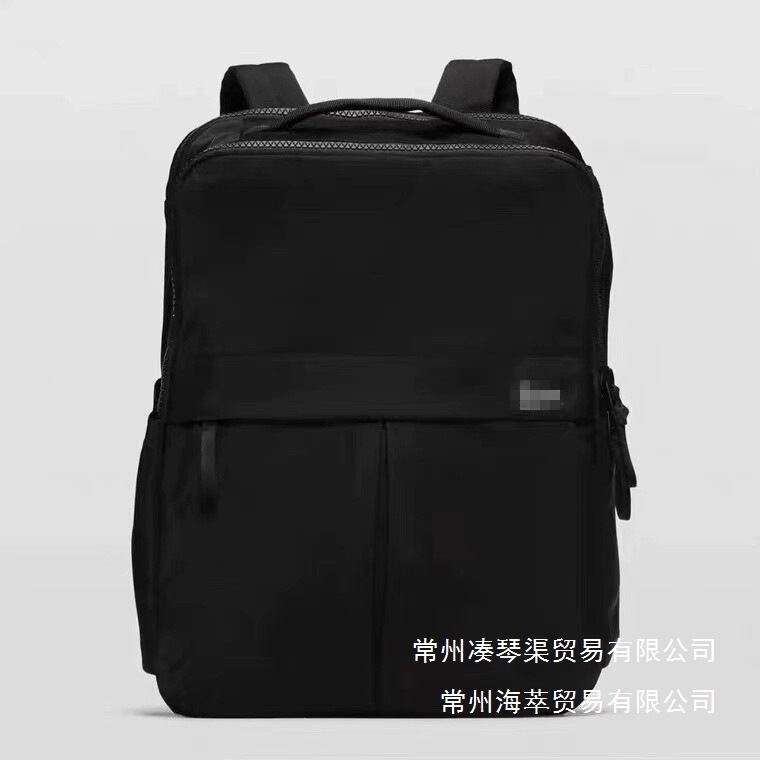 Lulu Same Style Sports Waterproof Backpack Large Capacity Business Casual School Bag Lightweight Travel Computer Work Clothing Double Wholesale
