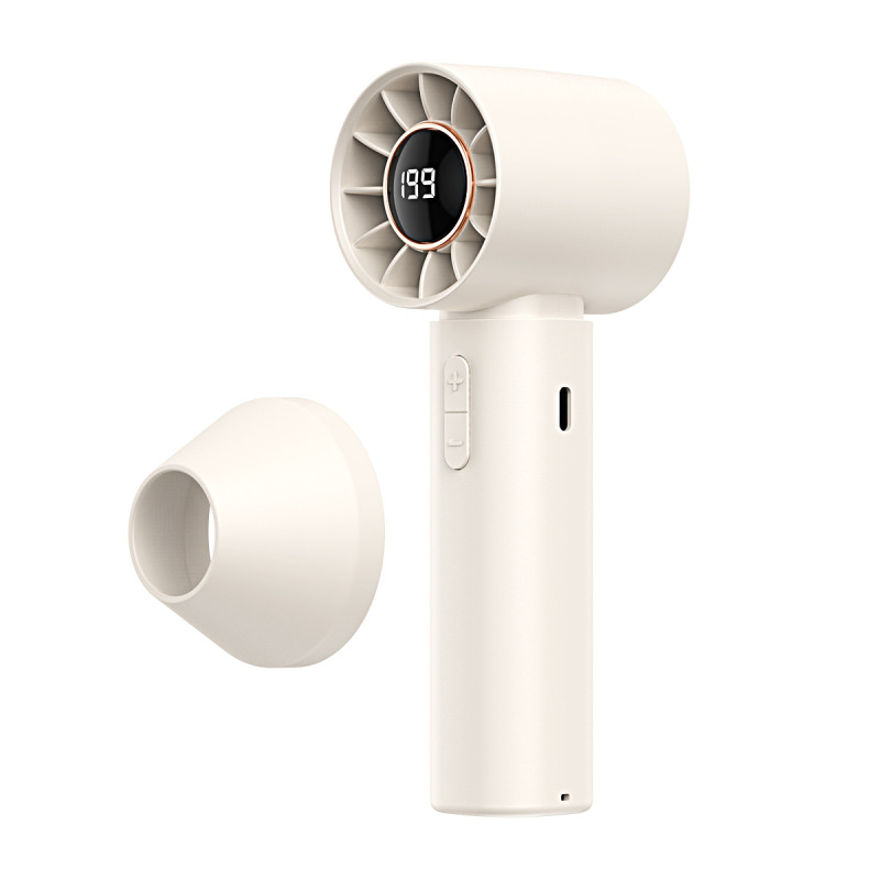 新しい 199 ギアデジタルディスプレイターボ高速ハンドヘルド屋外ファン USB 充電式ミニポータブル小型ファン|undefined