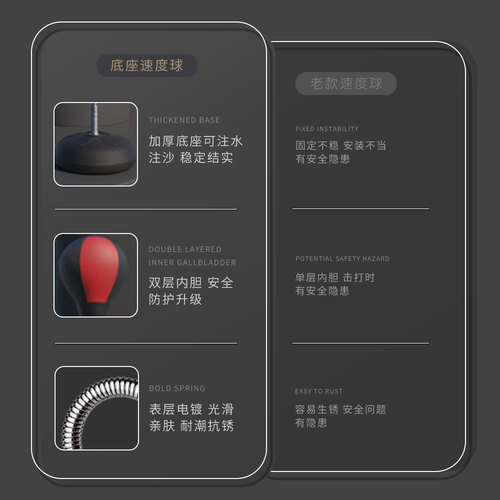 Adult vertical vent ball boxing speed ball reaction ball family fitness equipment sandbag children's fitness boxing ball