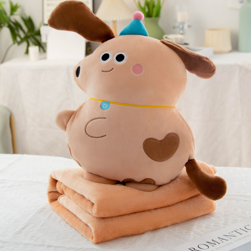 Dual-purpose colchón de almohada transfronteriza, manta de almohada de vehículo, manta de franela 2 en 1, almohada de siesta gruesa