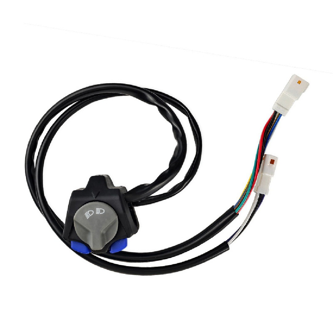 Motorcycle Modified Universal Accessories Left Side with Steering Handlebar Switch Direction Left and Right Light Button Flameout Horn