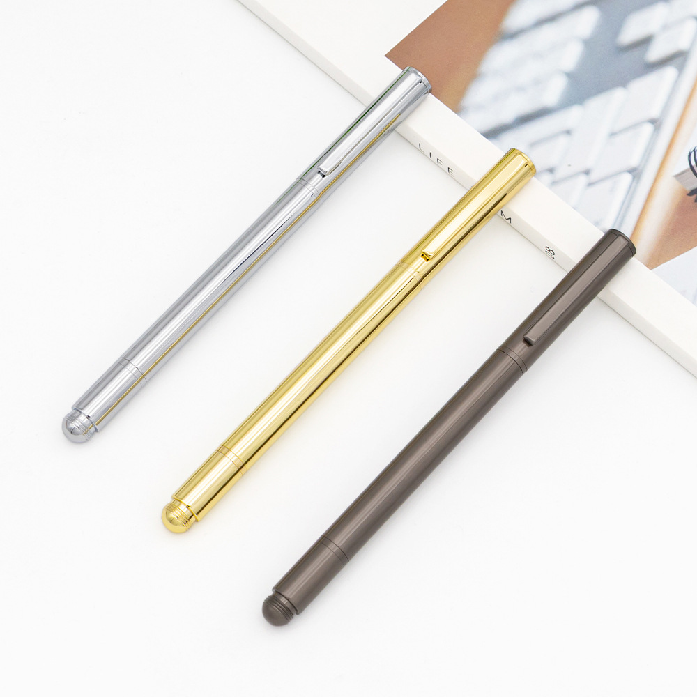 Business Office Signature Pen, Special Eternal Pen for Students' Daily Writing, Homework, and Calligraphy Practice, Multifunctional Metal Pen