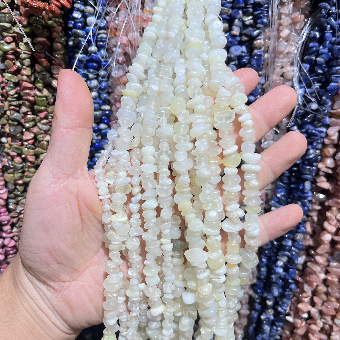 A piece of natural nishan jade is about 80cm