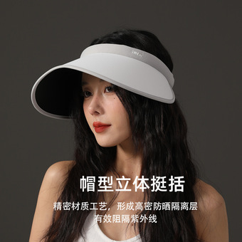N&F冰丝户外空顶帽帽子防紫外线骑行遮阳帽防晒帽大帽檐遮脸现货