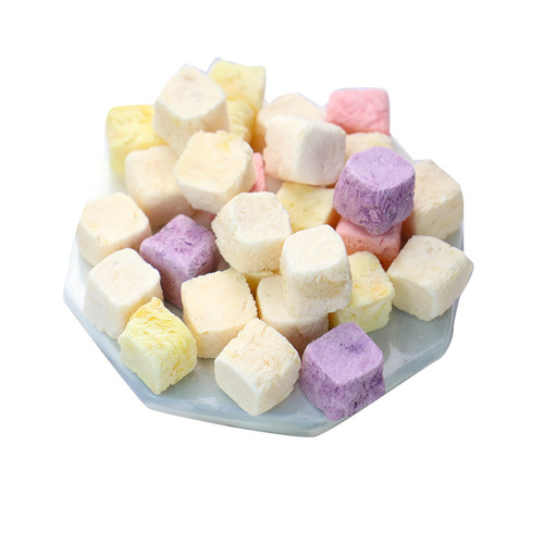 Dehydrated yogurt cubes mixed with fruit granules yogurt cubes solid baking dry-eat fruit snacks for children leisure snacks and snacks